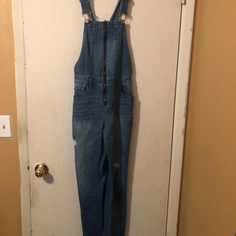 Denim overalls